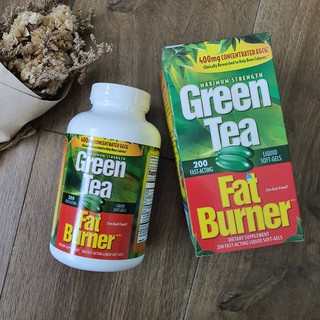 Green Tea Fat Burner Concentrate Extract 400 mg EGCG 200 เม็ด