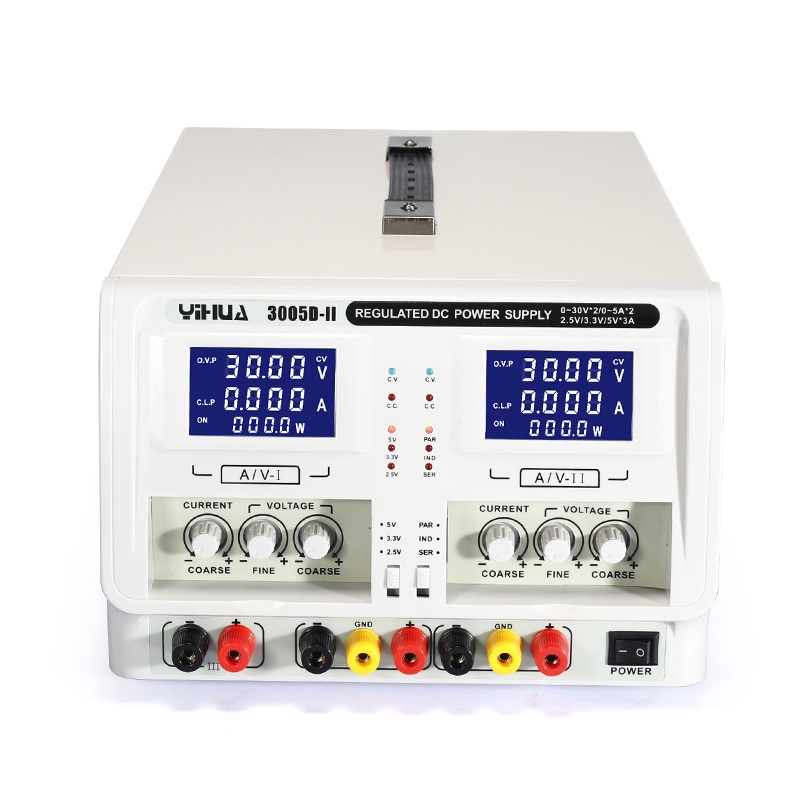 ดีซี ซัพพลาย YIHUA 3005D-II ซัพพลายจ่ายไฟแบบ Dual-Channel 5A 30V x 2