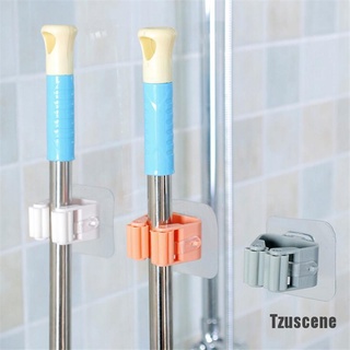 (Tzuscene) คลิปติดผนัง สําหรับแขวนแปรงไม้กวาด ทําความสะอาดห้องน้ํา