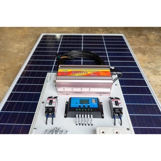 ชุดนอนนา 3000W suoer พร้อมแผง 100 วัตต์ (ไม่รวมแบต) ชุดคอนโทรล ชาร์จเจอร์ โซล่าเซลล์ พลังงานแสงอาทิตย์ 12Vและ 12Vto 220V
