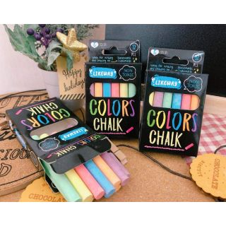 ช็อล์ก Chalk Colors ,White Chalk