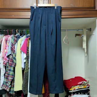 กางเกงทรงกระบอกเล็ก กางเกงทำงาน กางเกงสแลค กางเกงเอวสูง