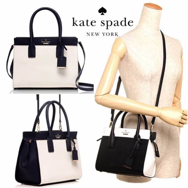 กระเป๋าถือ Kate Spade ขาวดำ