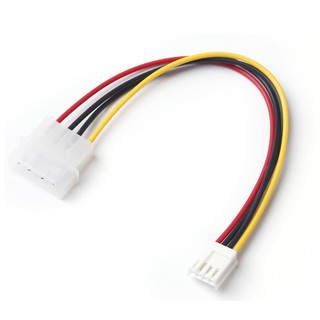 สายเคเบิลอะแดปเตอร์พาวเวอร์ซัพพลาย 18AWG Molex 4pin to 4 Pin Floppy Drive FDD Floppy 20 ซม.