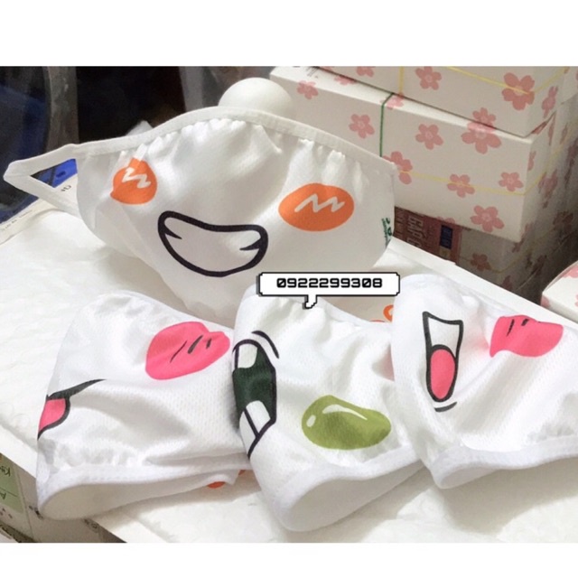 Acnes หน้ากาก 2 ชั้นผ้าต้านเชื้อแบคทีเรีย (Acnes Gift Item ดีไซน์น่ารัก)