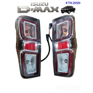 ไฟท้าย LED รุ่น ISUZU  D-MAX 2020 พร้อมรวมชุดหลอดไฟ และสายไฟ