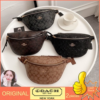 【จัดส่งฟรี】ของแท้ 100% Coach กระเป๋าคาดเอว กระเป๋าคาดอก กระเป๋าคาดเอวผู้หญิง สุดคลาสสิค 48740 48741