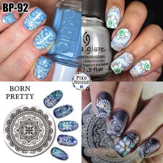 แผ่นปั๊มเล็บ Born Pretty BP-92