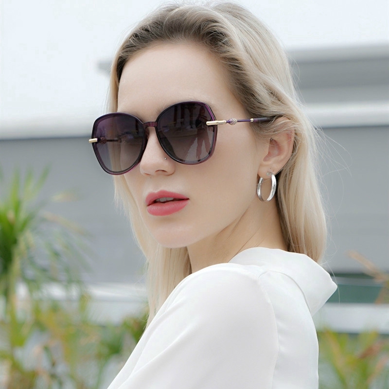 Fashion New Women Polarized Sunglasses for Women Luxury Metal Frame  Gradient Sun Glasses Fashion Eyewear Lady Sunglass S - tbndkuq4ls - ThaiPick