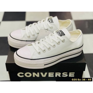 Converse All Star Classic (size36-40)พื้นหนา มี2สี ขาว ดำ พื้นหนา