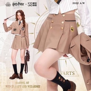 KYOUKO Harry Potter college mini skirt กระโปรงสั้น มินิสเกิร์ต มีซับใน ลิขสิทธิ์แท้แฮร์รี่ พอตเตอร์