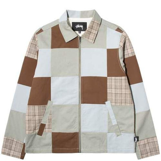 SLUM LTD - STUSSY PATCHWORK ZIP JACKET Multi