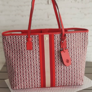 🐘 TORY BURCH GEMINI LINK CANVAS TOTE