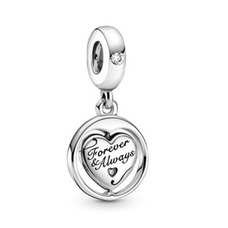 [พร้อมส่ง สินค้าแท้ 💯] Pandora Spinning Forever &amp; Always Soulmate Dangle Charm