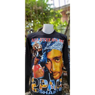 Tupac Shakur 2Pac เสื้อวงแขนยาว ทูพัค ชาเคอร์