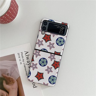 เคสโทรศัพท์มือถือแบบพลิกตั้งได้สําหรับ Samsung Galaxy Z Flip 3 Lattice