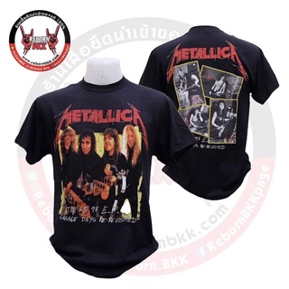 【cotton Tshirts👕】เสื้อยืดพิมพ์ลายแฟชั่นเสื้อวง Metallica ลิขสิทธิ์แท้100