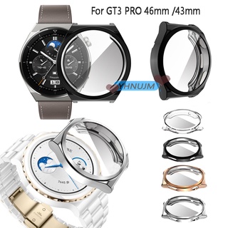 Huawei Watch GT3 PRO Watch Case Smartwatch GT 3 PRO 46 มม. / GT3 PRO 43 มม. ฝาครอบ Tpu ป้องกันเต็มหน้าจอ นิ่ม ฟิล์ม Tpu กรอบป้องกัน