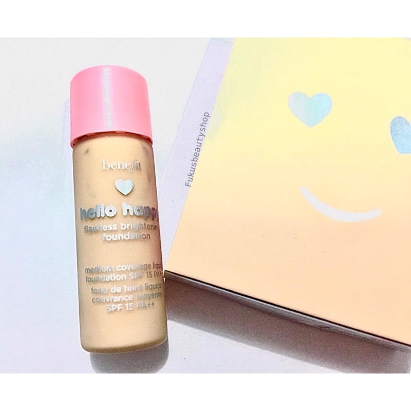 Benefit Hello Happy Flawless Brightening Foundation 3 ml. ของแท้ 💯%