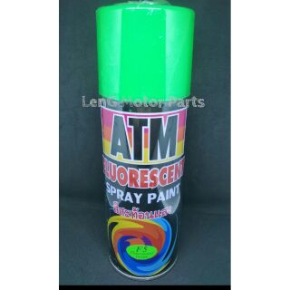 สีสเปย์ สีเขียวสะท้อนแสง ATM F5 สีพิเศษเขียวสะท้อนแสง Fluorescent Green