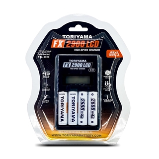 Toriyama ชุดแท่นชาร์จ  FX 2900 +ถ่าน AA 2600mAh (แพค4 ก้อน)