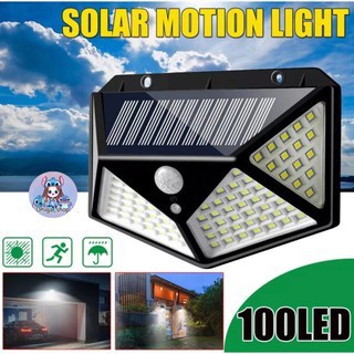 ไฟติดผนัง เซ็นเซอร์ ไฟโซล่าเซลล์ SOLAR Interractlon Wall Lamp H-100 ไฟLED 100 ดวง