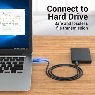 Vention สาย USB 3.0 A-to-A แรงสุด 5Gbps สำหรับถ่ายโอนข้อมูลเร็วและชาร์จอุปกรณ์