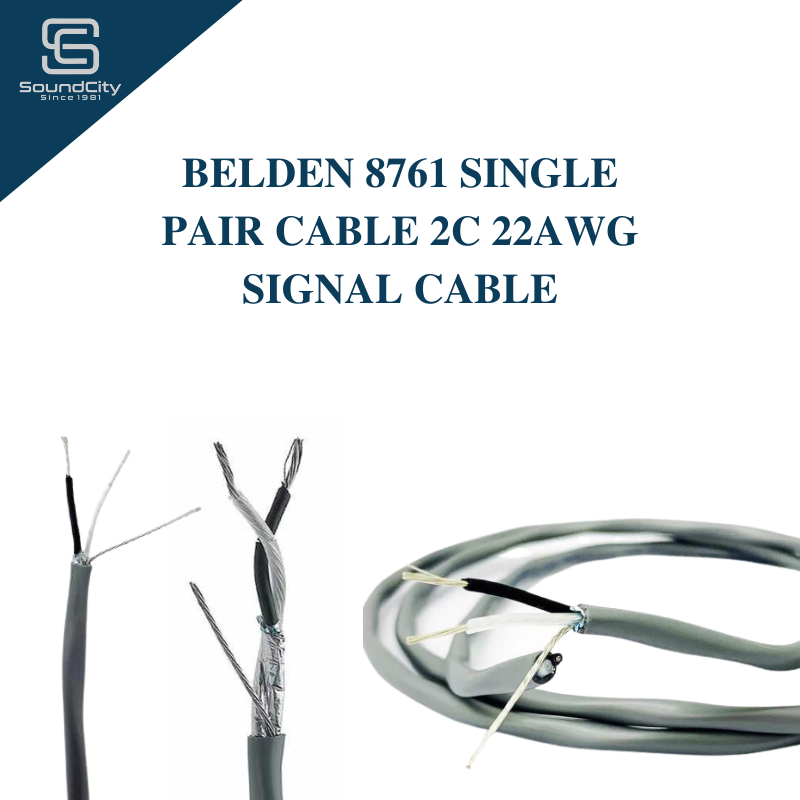 BELDEN 8761 สายคู่เดียว 2C 22AWG สายสัญญาณ ( 5M/10M/15M/20M/25M/30M )