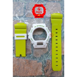 กรอบสายนาฬิกา G-Shock รุ่น DW-6900 สีขาวเขียวเงา