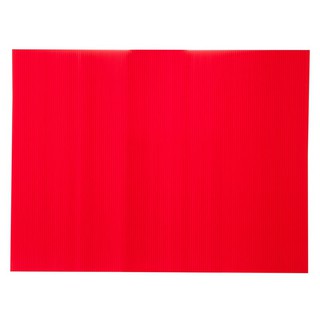 แผ่นพลาสติกลูกฟูก 5 มม. 49x65 ซม. สีแดง แพลนโก 5mm Corrugated Plastic Sheet 49x65 cm. Red Color Planto