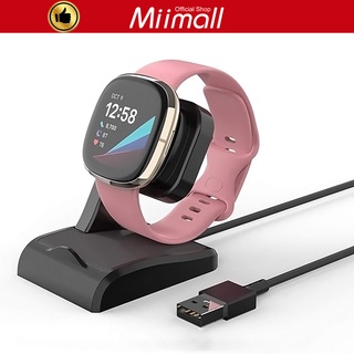 Miimall แท่นชาร์จ พร้อมสาย USB แบบเปลี่ยน สําหรับ Fitbit Sense Versa 3 Versa 3