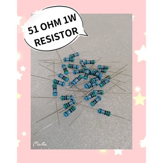 51 OHM 1W RESISTOR  30ชิ้น/1ชุด