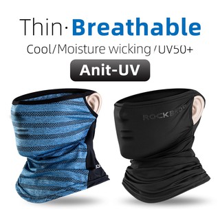 Rockbros หน้ากากครึ่งหน้า ผ้าเรยอน ป้องกันรังสียูวี ระบายอาก…