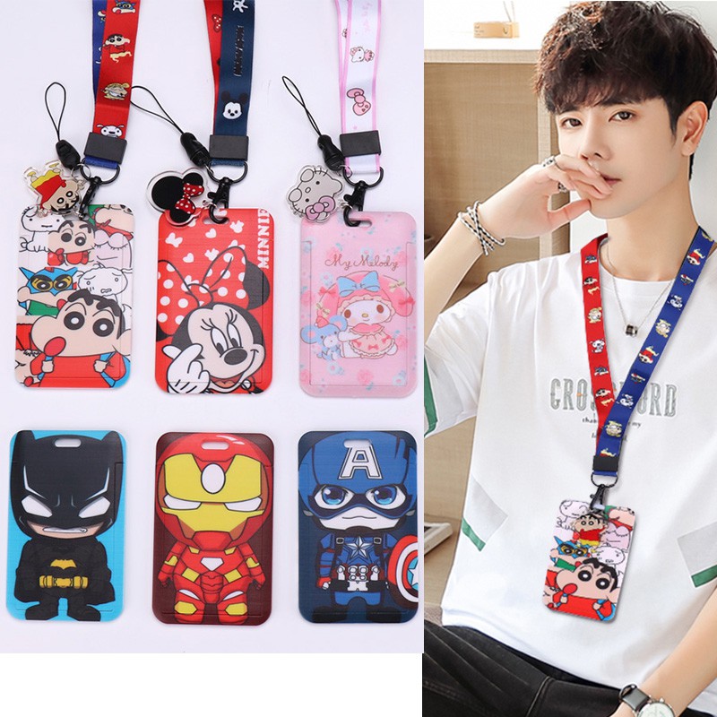 ที่ใส่บัตรพนักงาน ที่ใส่บัตร+สาย ใส่ได้2ด้านและด้านเดียว ป้ายคล้องคอพนังงาน พร้อมสาย Card Holder