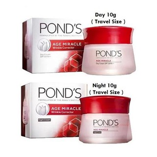 ﻿PONDS Age Miracle Wrinkle Corrector (Day+Night Cream) 10g. x 2pcs. พอนด์ส เอจ มิราเคิล (เดย์+ไนท์ ครีม) (แพคคู่)