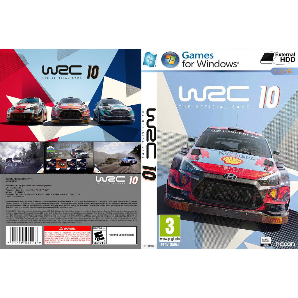 WRC 10 FIA World Rally Championship เกมพีซีออฟไลน์ [Pendrive INSTALLATION]