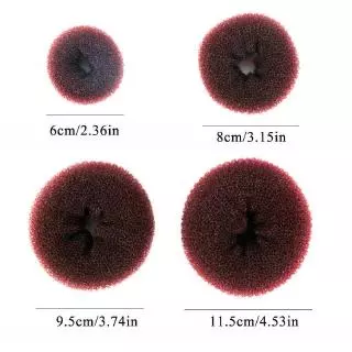1 ชิ้น โดนัทมัดผม บันผม ซันกูล เงาผม แบน ikat ranbut วอลลุ่ม มัดผม