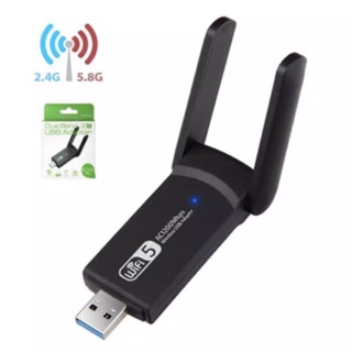 ใหม่ USB 3.0 1200Mbps WIFI ADAPTER Dual Band 5GHz 2.4 GHz 802.11AC RTL8812BU เสาอากาศ WiFi Dongle การ์ดเครือข่ายสำรับคอม