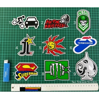 Mulisha / Superman / Monster / Ace / Sun / DC Shoes / Termignoni / Sir Sticker Print (ไม่สะท้อนแสง)