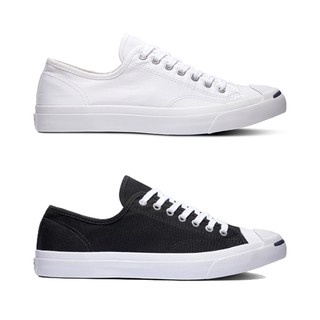 Converse รองเท้าผ้าใบ JACK PURCELL สีขาวและดำ ไซส์ 4-10 ลิขสิทธิ์แท้100%