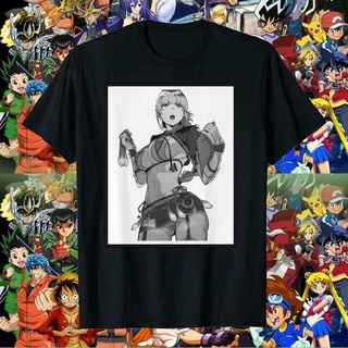 เสื้อยืดผ้าฝ้ายพิมพ์ลายขายดี เสื้อยืด พิมพ์ลายอนิเมะ Hentai Nightingale Hentai Waifu Lewd Meme Kawaii สไตล์คลาสสิก