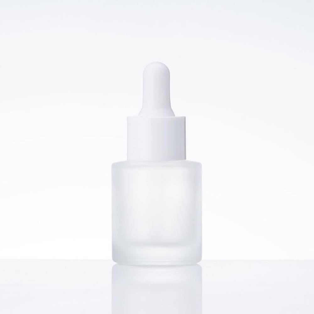 ขวดแก้วดรอปเปอร์สีใสขุ่น ขนาด 20ml  คอ20 ปกป้องจากแสงภายนอก ทนต่อสารเคมีดีเยี่ยม แพ็กเกจเครื่องสำอาง ขวดบรรจุภัณฑ์