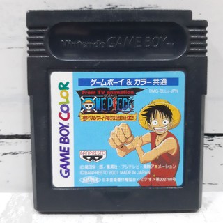 ตลับแท้ [GBC] [0036] One Piece The Dream Luffy Pirates are Born! (Japan) (DMG-BLUJ) Gameboy Color เกมบอย Onepiece