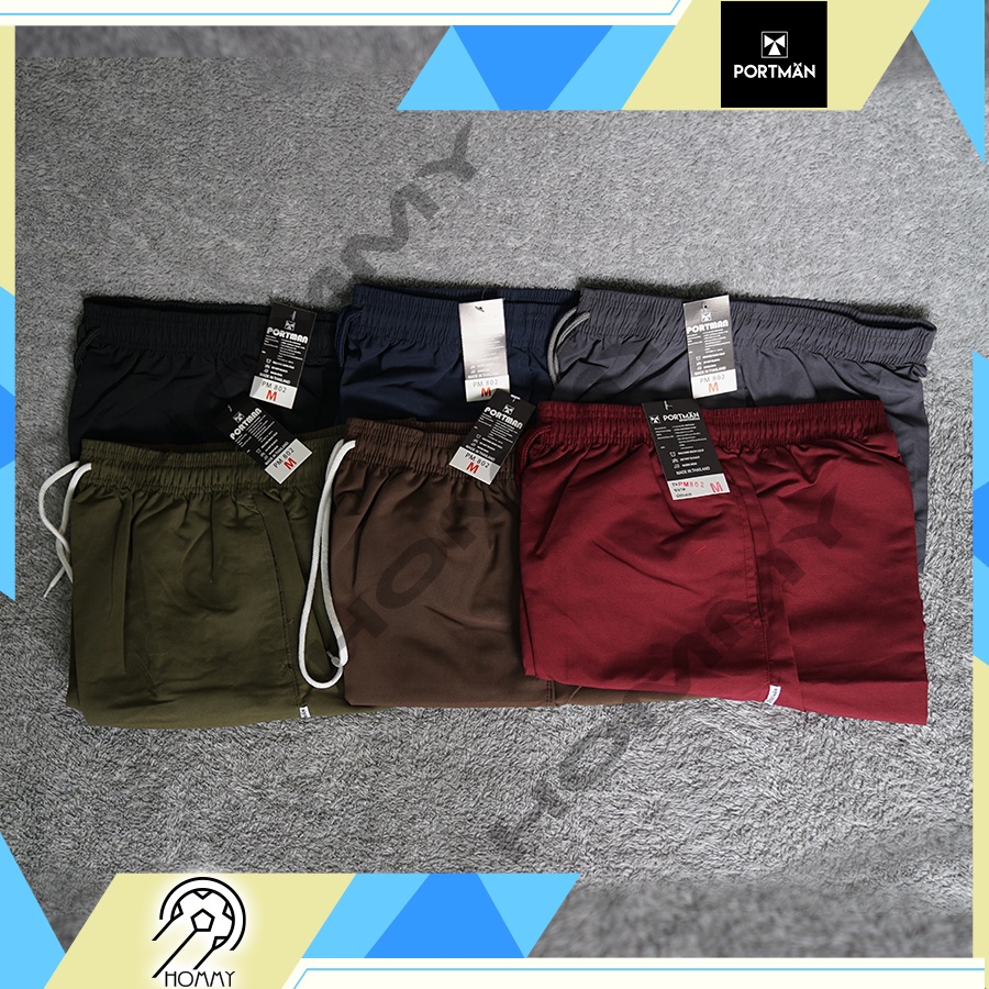 กางเกงขาสั้นผ้าร่ม ยี่ห้อ Portman รหัส PM802 [พร้อมส่ง] กางเกงผ้าร่ม