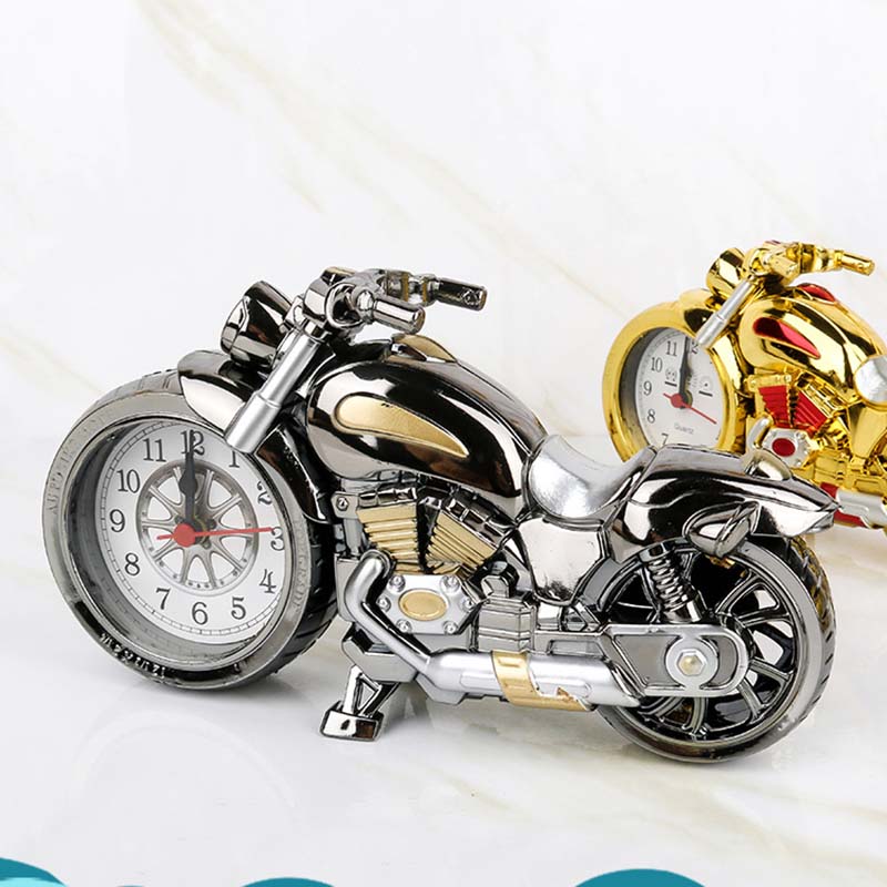 นาฬิกาปลุกรถรูปจักรยานยนต์ Cool บุคลิกภาพสิทธิบัตร Creative Home นาฬิกาปลุก - รูปที่ 3