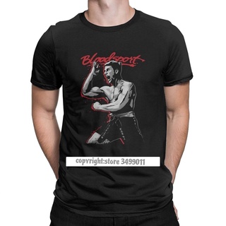 เสื้อยืดคอกลม ผ้าฝ้าย พิมพ์ลายโปสเตอร์ภาพยนตร์ Bloodsport Jean Claude Van Damme สไตล์วินเทจ สําหรับผู้ชายS-5XL