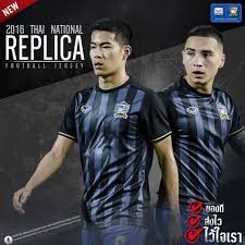 YR แกรนด์สปอร์ตเสื้อฟุตบอลREPLICA คอกลมทีมชาติไทย2016 สีดำ