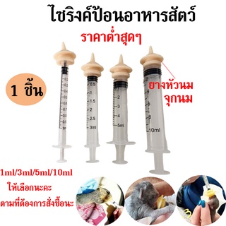 (มีพร้อมไซริงค์ 5ml 1 ชิ้น)จุกนมกระรอก จุกนมแมว จุกป้อนนมแมว ซิลิโคน จุกป้อนนมสัตว์เลี้ยง มีหลายแพ็คเกจให้เลือก ราคาสุดค