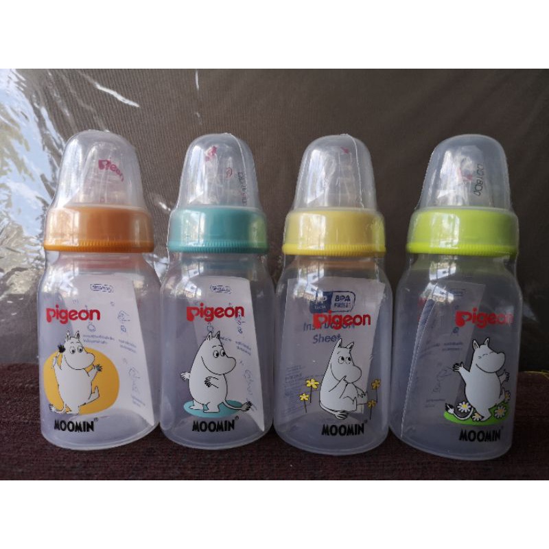 ขวดคอแคบ ขนาด4ออนซ์​ พร้อมจุกนม เสมือนไซร์Sลายมูมินสุดน่ารัก ยี่ห้อพีเจ้น