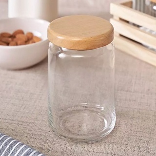 AMORN - (Ocean) B02523G0001 Pop jar glass lid  - ขวดโหลป๊อปจา ขวดโหลป๊อปจากลาส ขวดโอเชี่ยนกลาส jar 650 ml.